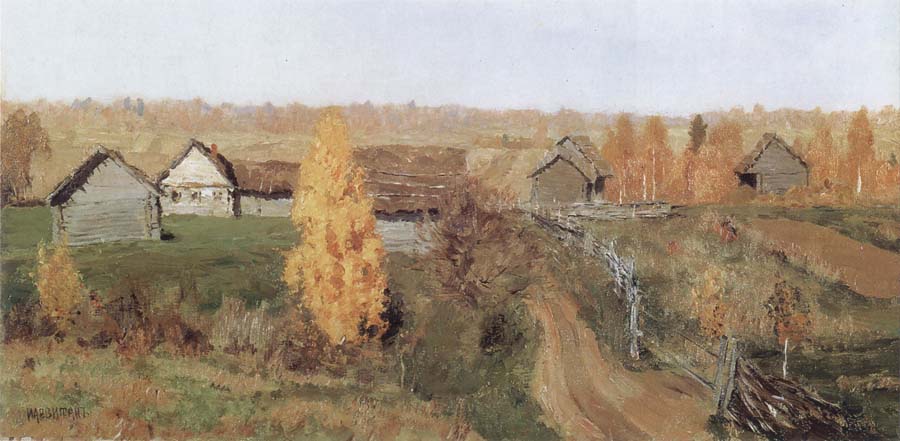 Golden Autumn,in the Village